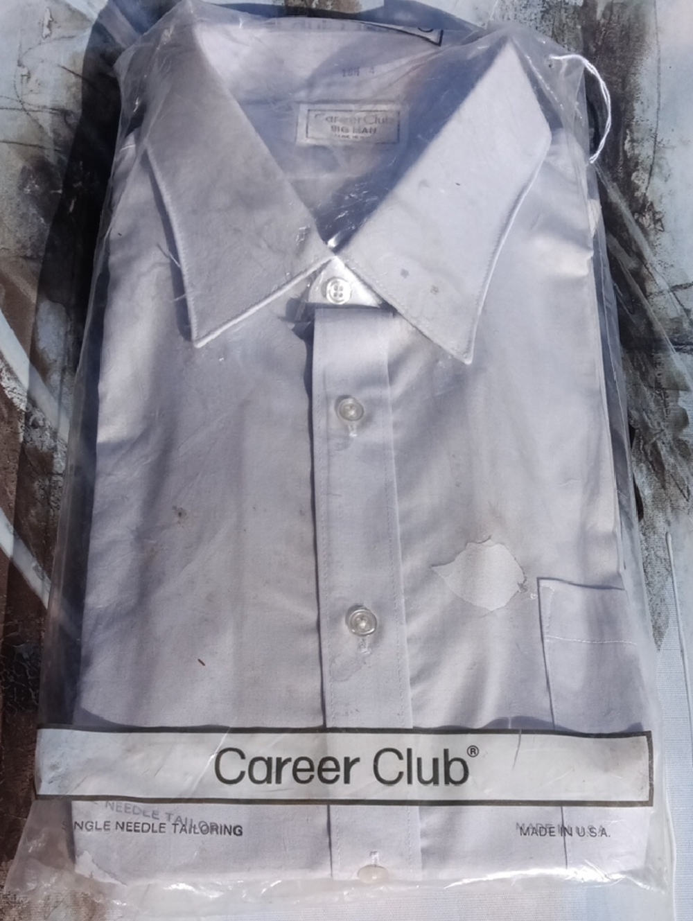 Career Club Men’s White Dress Shirt - Classic Formal Button-Front
